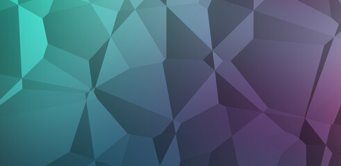 Obraz premium Polygonal background. Colorful wallpaper with geometric design. Digital 3d illustration.