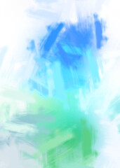 Brushed Painted Abstract Background. Brush stroked painting. Artistic vibrant and colorful wallpaper..