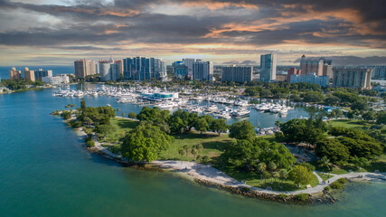 Downtown Sarasota Florida Sunset