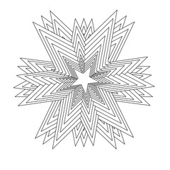 From edited star outline to 3d abstract ornament