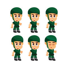 Soldier Idle game character for creating shooter action games