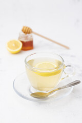 tea with lemon and honey