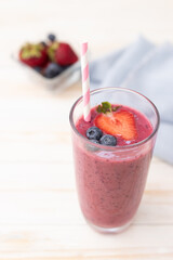 smoothie with blueberries