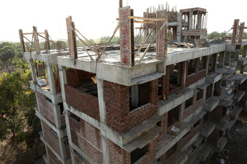Terrace of a under construction building