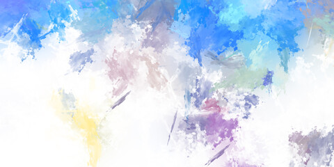 Brushed Painted Abstract Background. Brush stroked painting. Artistic vibrant and colorful wallpaper.