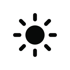Sun brightness icon