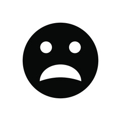 Sad face icon