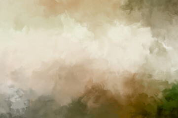 2D illustration of colorful brush strokes. Decorative texture painting. Vibrant paint pattern backdrop.