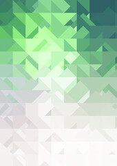 Intersecting shapes design on white background. Abstract minimalistic wallpaper. Colorful geometric template.