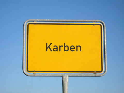 Ortsschild Karben