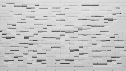 Block abstract background 3D render