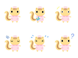 ナースのリス　アイコンセット1