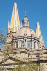 Fototapeta na wymiar the cathedral in Guadalajara Jalisco