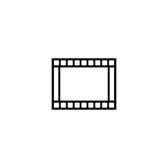 film strip icon set vector  sign symbol