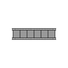 film strip icon set vector  sign symbol
