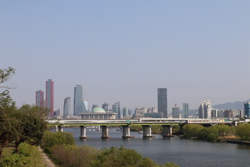 Naklejka premium National Assembly building in Yeouido, South Korea