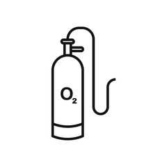 Oxygen tank icon design. vector illustration