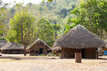 Fototapeta na wymiar a beautiful traditional village in Suai Timor Leste