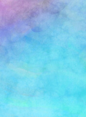 Soft watercolor wallpaper. Artistic painting with softly brushed colors. Pastel colors dabbed background. Painted abstract wall art.