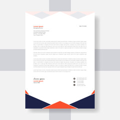 Naklejka na ściany i meble Letterhead corporate business professional invitation template design