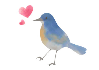 小鳥とハート