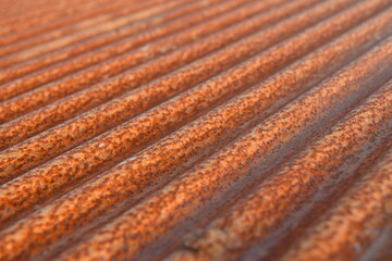 錆びた波トタン