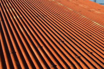 錆びた波トタン