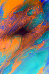 Mixture of acrylic paints. Abstract painting background,  Inkscape concept 