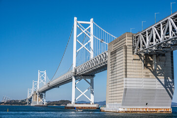 瀬戸大橋記念公園から瀬戸大橋を望む