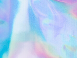 Beautiful holographic rainbow abstract background in pastel and neon color design. Real photography...