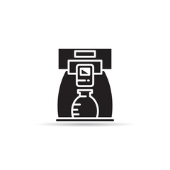 coffee machine icon on white background
