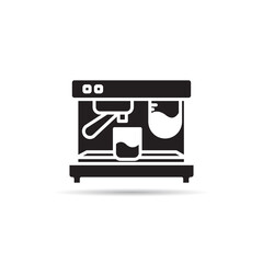 coffee machine icon on white background