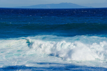 伊豆半島から眺める伊豆大島