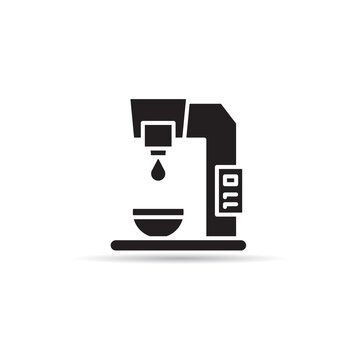 coffee maker icon on white background