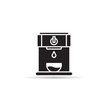 coffee maker icon on white background