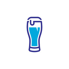 beer glass icon vector design trendy
