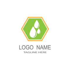 Water drop Logo Template vector illustration design