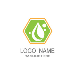 Water drop Logo Template vector illustration design