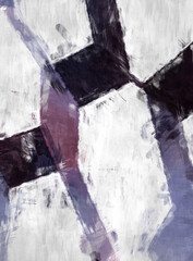 Rough brushstrokes on abstract background. Brush painting. Color strokes of paint. Unique wall art. Modern art on canvas. Colorful contemporary artwork.