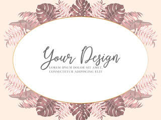 Obraz premium Beautiful tropical leaves background