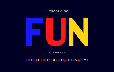 Fototapeta na wymiar Colorful alphabet fonts. Letter for a design, poster, banner, etc. Vector typography