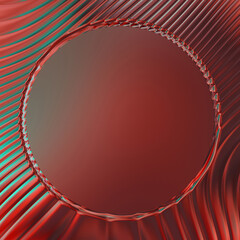 Abstract framed background. Colorful vibrant wavy design wallpaper. Creative graphic 2d illustration with centered frame. Trendy fluid cover with dynamic shapes flow.