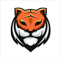 tiger head vector mascot