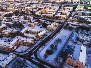 Uppsala, Sweden as seen in the Winter