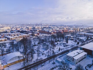 Obraz premium Uppsala, Sweden as seen in the Winter