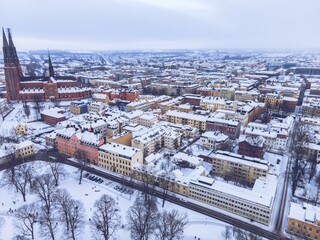 Fototapeta na wymiar Uppsala, Sweden as seen in the Winter