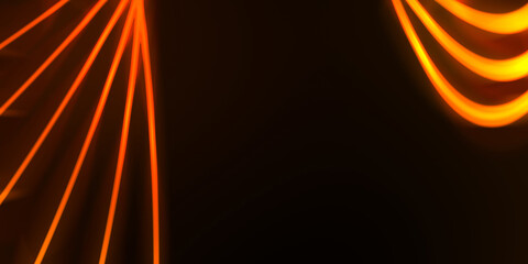 Neon colorful abstract design of light waves. Digital background with neon light glowing effect. Bright rays wallpaper.