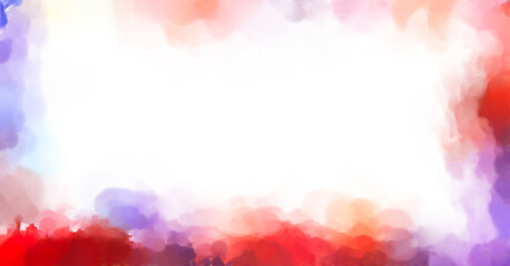 Watercolor strokes on surface. Artistic background image. Abstract painting on canvas. Brushstrokes. Contemporary art. Colorful texture of hand made artwork. Modern painting.