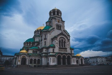 Fototapeta na wymiar Alexander Nevsky Cathedral in the city of Sofia, Bulgaria