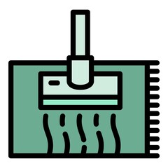 Obraz premium Carpet cleaner icon. Outline carpet cleaner vector icon for web design isolated on white background